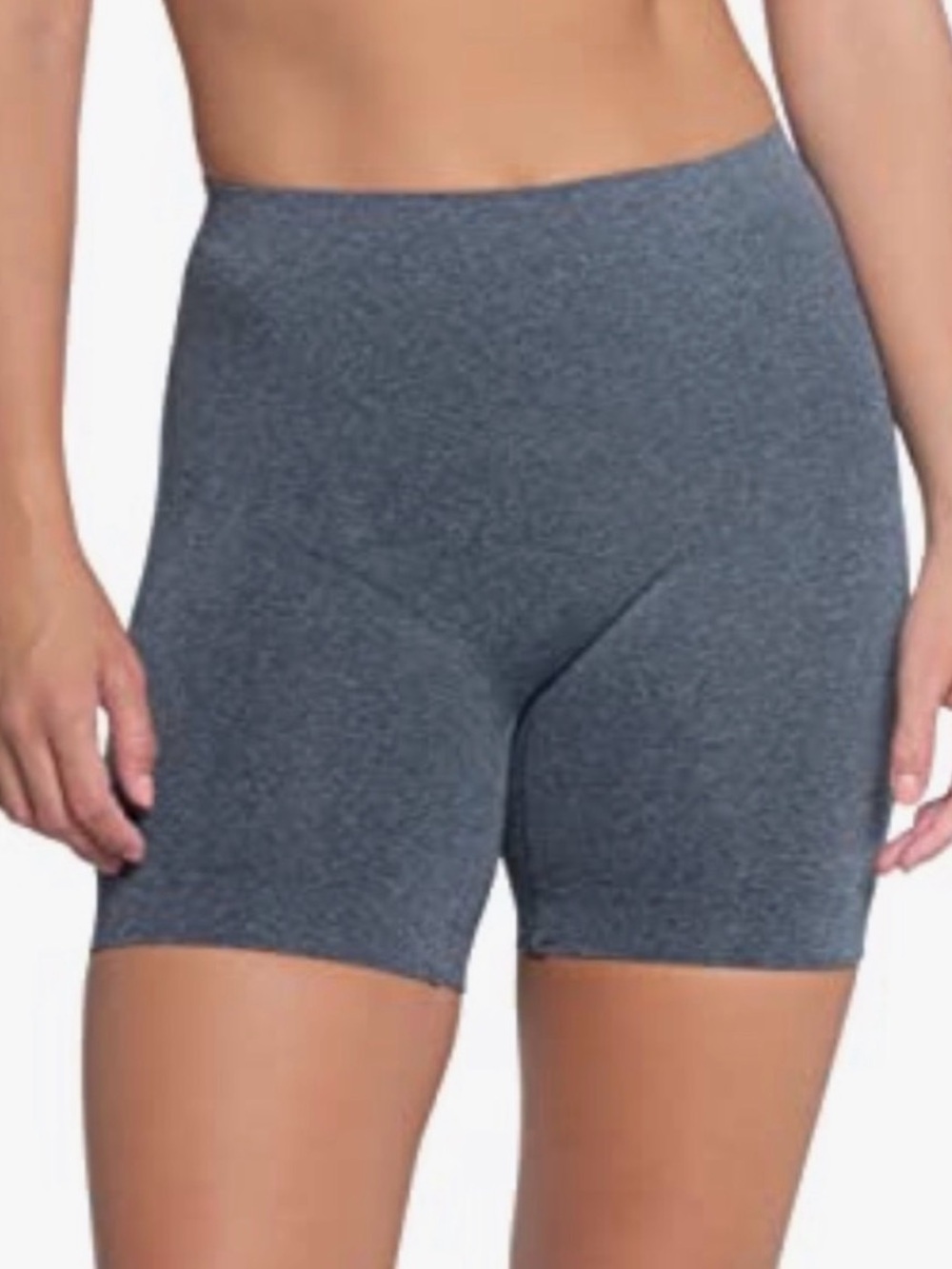 Skinnygirl Smoothers & Shapers Gray Seamless Shorts